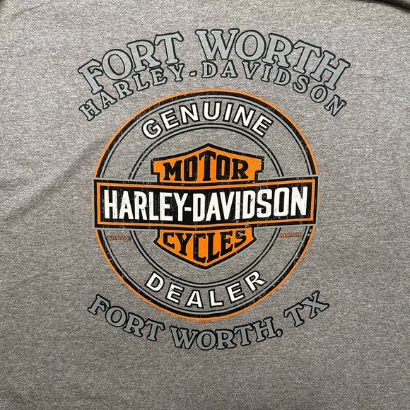 Harley Davidson Milwaukee Motorcycles Fort Worth Texas T-Shirt - Picture 5 of 6